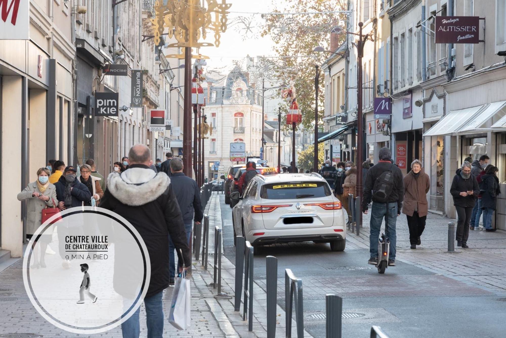 Cote Cour - Gare/Centre, Neuf, Clim Daire Châteauroux Dış mekan fotoğraf